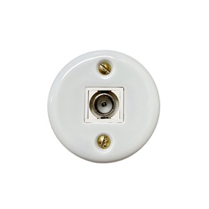 Enchufe de TV de Cerámica Fanton, 9.5mm de Diámetro, Estándar IP44, con Conexión a Tierra, 1 Salida, Autoprueba - Product Image 2