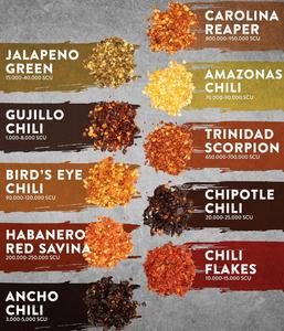 TIMBER GOÛT Épicé Chili Épice Coffret Cadeau pour Hommes Femmes Avec 1,200,000 SCOVILLE <span class=keywords><strong>Carolina</strong></span> Reaper Chili Flakes Guajillo Ancho - Product Image 2
