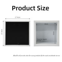 Bingkai Foto Deep Shadow Box dari MDF dengan Kaca Plexiglass, Papan Belakang Karton Putih, Bingkai Foto 3D Berongga