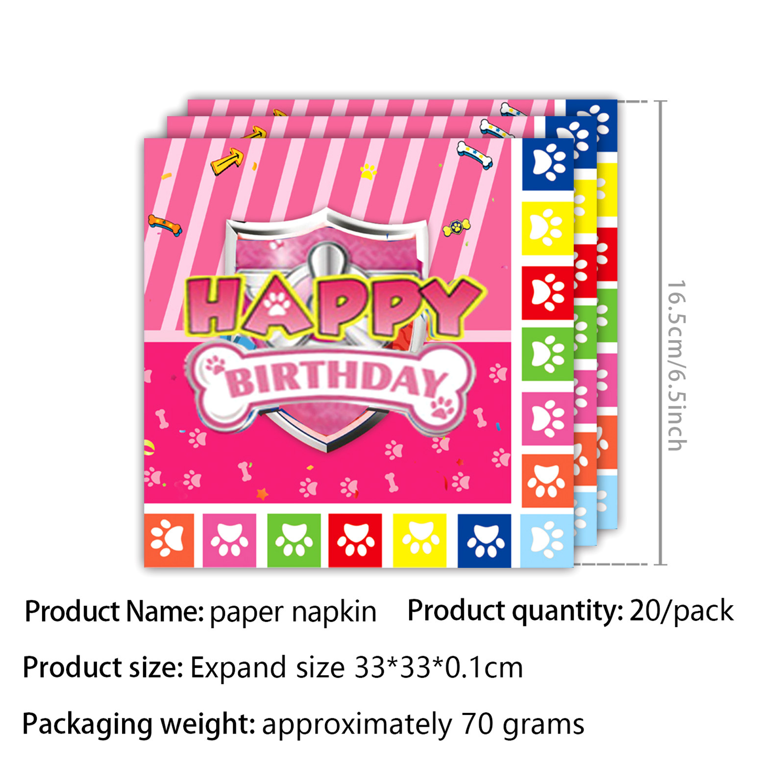 Serviettes 20 pièces