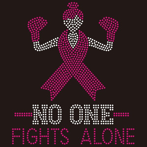 Il <span class=keywords><strong>mio</strong></span> <span class=keywords><strong>dio</strong></span> è più grande della consapevolezza del cancro nastro rosa strass trasferimento ferro-su Patch di vetro Hotfix - Product Image 2