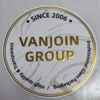 Autocollant d'étiquette de logo bon marché autocollants d'estampage de feuille d'or personnalisés autocollant rond découpé à l'emporte-pièce écologique personnalisé de haute qualité