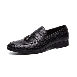 Zapatos Formales de Negocios para Hombre, Estilo Británico, de Piel, Sin Cordones, Ligeros, Tallas Grandes, Transpirables y Resistentes al Desgaste, Ideales para Bodas - Product Image 3