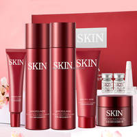 Prix de gros Nettoyant pour le visage, Crème pour les yeux, Crème pour le visage, Essence 7 Pièces Ensemble Levure Soins du visage Marque privée Personnalisé