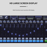 Console de mixage numérique TNH MDX22 22 canaux avec 4 effets DSP professionnels, USB, Bluetooth, alimentation fantôme 48V, 8 AXU, 4 MTRX, 4 PEQ