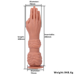 Lange Hand Verticale Vingers Gevormde Siliconen Dildo Vuist Anale Butt Plug Seksspeeltjes <span class=keywords><strong>Magic</strong></span> Hand Fisting Dildo Voor <span class=keywords><strong>Man</strong></span> Seksspeeltjes - Product Image 6