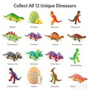บาธบอมบ์สำหรับเด็กพร้อมเซอร์ไพรส์ด้านใน - บาธบอมบ์ไดโนเสาร์ 12 ชิ้นพร้อมของเล่น, ฟองสบู่หลากสีสันจากธรรมชาติ, ของเล่นไข่ไดโนเสาร์ - Product Image 6