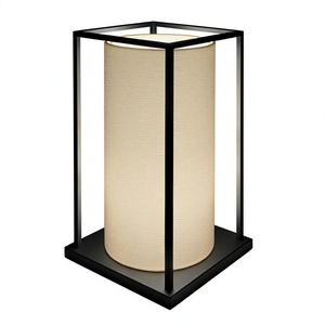 Modern Minimalist Metal <b>Table</b> <b>Lamp</b> Beige Linen Drum Shade E26 LED 3500K Warm White Adjustable <b>Base</b> Ra80 for Living Room - Product Image 1