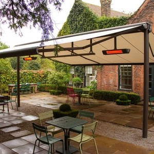 Pergola extérieure à <span class=keywords><strong>toit</strong></span> rétractable électrique imperméable à <span class=keywords><strong>prix</strong></span> avantageux, auvents rétractables - Product Image 4