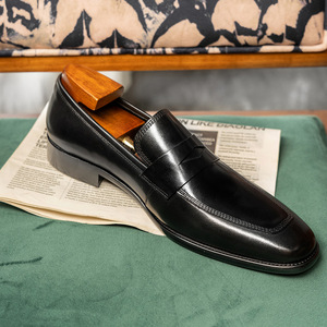 Luxurious genuine leather men's <b>shoes</b> with anti-slip properties, suitable for casual, wedding, business and formal occasions. - Product Image 6