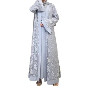 亚马逊热卖穆斯林女性伊斯兰传统服饰阿拉伯服饰卡夫坦阿巴亚布卡