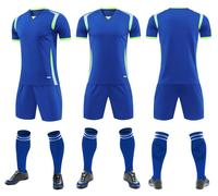 Seragam Sepak Bola Pria Custom, Bernapas, Cepat Kering, Merah, 100% Polyester, Bergaris, Lengan Pendek, Pakaian Olahraga Tim