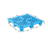 Paleta de Plástico Antideslizante de Doble Cara Tipo Euro JINDU, Resistente, para Almacenamiento de Vegetales Congelados, Grado Alimenticio, 4 Vías