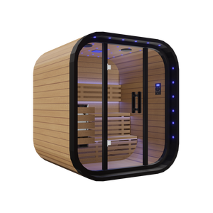 Сауна, парная, мини, маленький, куб на открытом воздухе из массива дерева на заказ - Product Image 4