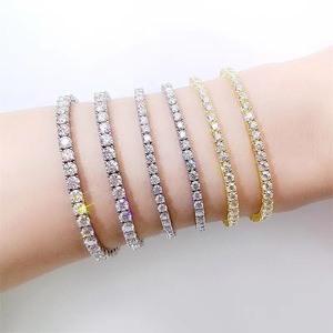 Pulsera <span class=keywords><strong>de</strong></span> Tenis Clásica <span class=keywords><strong>de</strong></span> Acero Inoxidable con Baño <span class=keywords><strong>de</strong></span> Oro Real <span class=keywords><strong>de</strong></span> 14K y 18K y Circonita Cúbica 5A, Joyería <span class=keywords><strong>de</strong></span> <span class=keywords><strong>Moda</strong></span>, Regalo Moderno para Mujeres y Hombres - Product Image 5