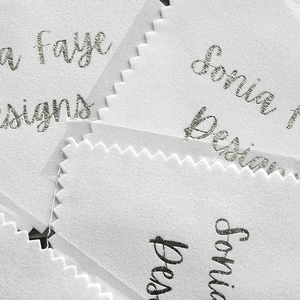 Custom Logo Silver Jewelry Polishing Microfiber Suede Cleaning Cloth With <b>Envelope</b> - Product Image 4