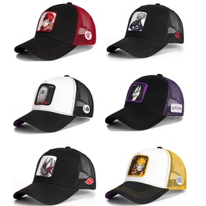 Casquette en maille respirante en coton brodée de dessins animés de ninja haut de gamme, 48-50 cm, pour hommes <span class=keywords><strong>et</strong></span> femmes, grande casquette de baseball en tissu - Product Image 2