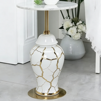 Table d'appoint en céramique pour le salon, table d'appoint en forme de pot à gingembre, table basse en céramique pour la décoration de la maison