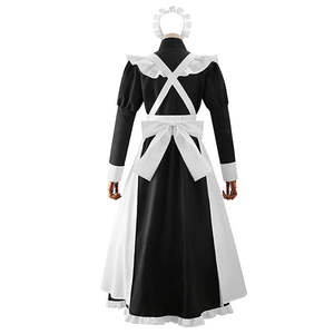 Vente chaude noir et blanc couleur assortie pour les servantes des femmes uniformes de travail Banquet performances et vêtements - Product Image 3