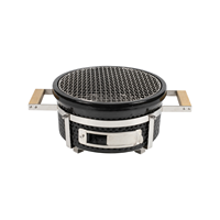 NOUVEAU Barbecue Kamado Habachi SEB Moderne en Acier Inoxydable, Fumoir Céramique de Table Portable, Barbecue au Charbon à Commande Tactile pour Camping et Jardin