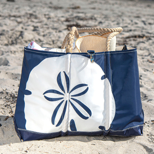 Sac de plage en toile marine en gros, imprimé Dollar de Sable, avec poignées en corde, grand sac de voyage d'été pour femmes OEM ODM - Product Image 6