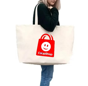 Sacs de courses en coton biologique recyclé Miles Recycle, en gros, extra grands, réutilisables, en toile de coton, avec logo imprimé personnalisé - Product Image 3