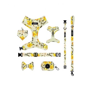 Set Harness Anjing Personalisasi Mewah Terbaru Yang Dapat Disesuaikan Sublimasi Kustom Kerah Hewan Peliharaan & Tali Kekang Anjing - Product Image 2