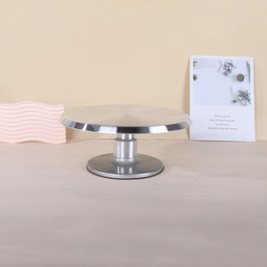 ฐานวางเค้กหมุนได้แบบมืออาชีพ <span class=keywords><strong>ทำ</strong></span>จากอลูมิเนียมอัลลอยด์ทั้งชิ้น ทนทาน ไม่ลื่น - Product Image 1
