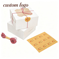 Boîte à gâteau personnalisée avec logo imprimé et fenêtre transparente, emballage de boulangerie, boîte à dessert en papier pour pâtisserie, cupcakes, fournisseur en gros