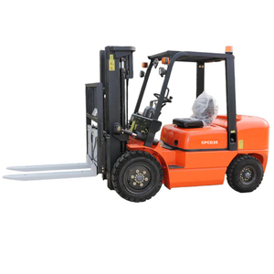 Fourches de pesage à bord de <span class=keywords><strong>chariot</strong></span> élévateur diesel industriel de 3 tonnes, fonction de changement de vitesse latéral et cabine d'opérateur résistante aux intempéries - Product Image 3