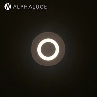 Lumière LED encastrée murale extérieure ronde pour escalier, étanche IP65, avec capteur de mouvement pour contrôleur