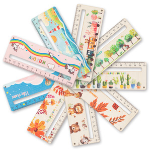Santa Claus & Đại Dương Sứa Khuôn Mẫu Văn Phòng Phẩm Bằng Gỗ Cai Trị Cho Trẻ Em Sinh Viên Thẳng Với Tường Dấu Hiệu & Thủ Công Các Tính Năng - Product Image 5