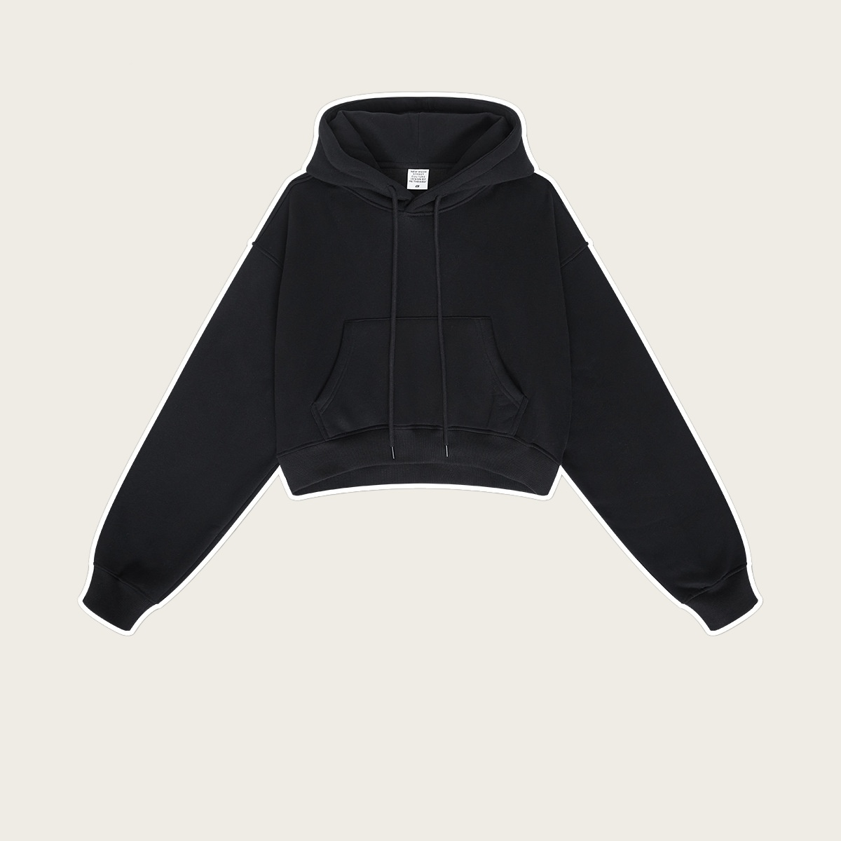 Sweat à capuche noir