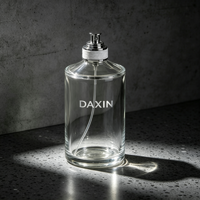 Flacon de parfum en verre cylindrique rond de luxe, vide, 30 ml, 50 ml, 100 ml, pour emballage de parfum, vaporisateur de fragrance, vente chaude