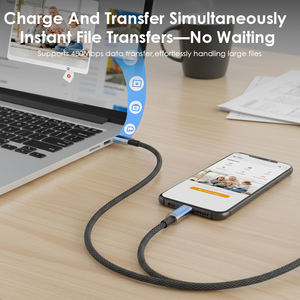 Cable USB C a USB C de 100 W, 4 Pies, Cable Tipo C Trenzado de Nailon, Cable de Carga Rápida PD con Pantalla LED y <span class=keywords><strong>Chip</strong></span> Emark para Teléfono - Product Image 5