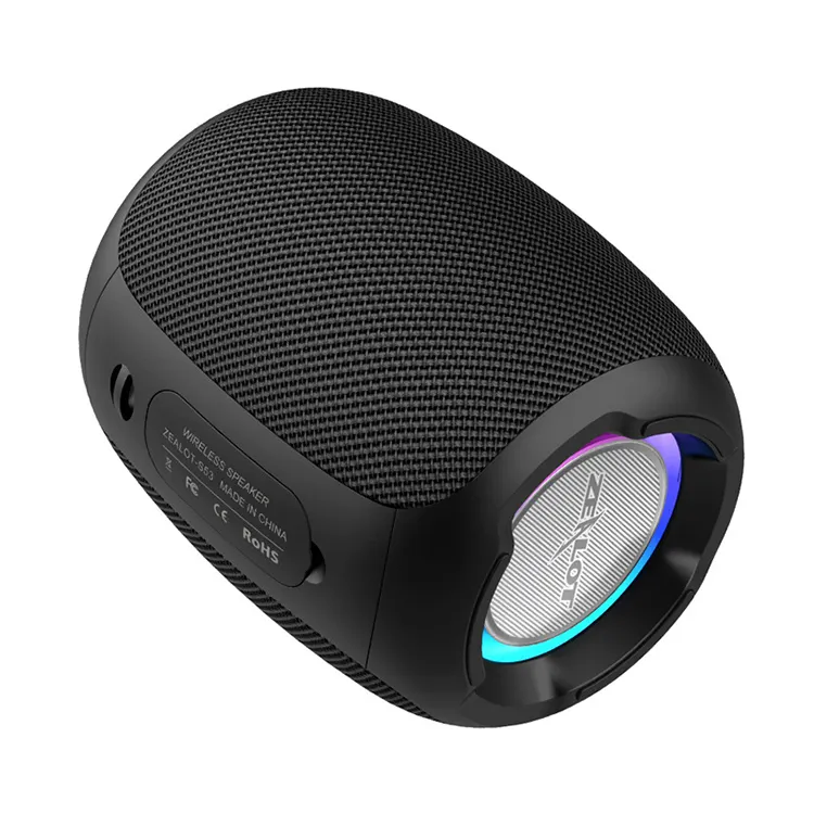 Açık hoparlörler bluetooth su geçirmez Mini hoparlör taşınabilir kablosuz sütun aktif bas hoparlörü araba DJ Subwoofer ile Led ışık