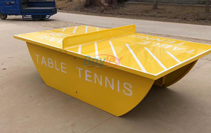 Bán hàng nóng ngoài trời tiêu chuẩn quốc tế <span class=keywords><strong>ping</strong></span> <span class=keywords><strong>pong</strong></span> bảng bền người lớn 25mm cao cấp phong cách hiện đại bóng bàn bảng - Product Image 6