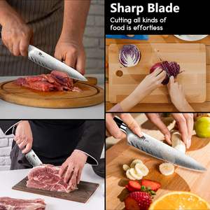<span class=keywords><strong>Couteau</strong></span> de chef Damas série <span class=keywords><strong>SHAN</strong></span> <span class=keywords><strong>ZU</strong></span> <span class=keywords><strong>GYO</strong></span> 8 pouces en acier japonais, <span class=keywords><strong>couteau</strong></span> de cuisine professionnel, couteaux utilitaires de cuisine - Product Image 6