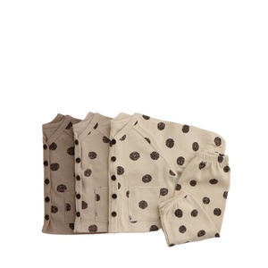 Conjuntos de ropa de Boutique para niñas pequeñas, Tops y pantalones de algodón de lunares, Conjunto de pijama, traje informal, 2 uds. - Product Image 1