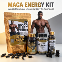 Capsules de Maca pour le bien-être quotidien des hommes adultes, énergie durable, soutien de l'équilibre hormonal, adaptation naturelle au stress, fonction immunitaire, 100% naturel