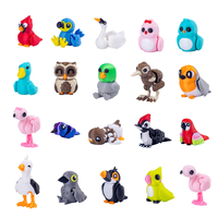 Figurines d'oiseaux mignonnes imprimées en 3D, jouet animal miniature coloré, figurine mignonne, jouet sensoriel anti-stress, ornement de bureau ou de voiture