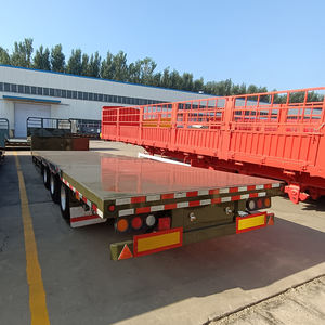 Remorques à plateau 4 essieux 45 pieds semi Tanzanie d'<span class=keywords><strong>occasion</strong></span> Remorque à corps plat pour camion avec crochet à queue de pin Vente - Product Image 6