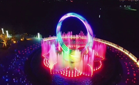 Big O Stylish Dancing Water Show Piscina decorativa al aire libre Estanque DMX512 Fuente DE MÚSICA