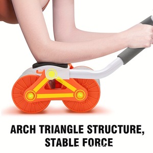 Roue abdominale à rebond automatique avec support pour les coudes pour l'entraînement du tronc, utilisation à domicile, rouleau d'exercice abdominal - Product Image 3