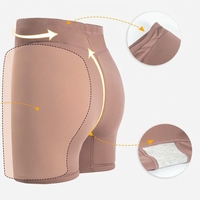 Culotte gainante taille haute une pièce respirante sans couture en nylon tricoté pour femme, effet rehausseur de fesses et de hanches, avec empiècements ajourés