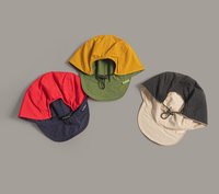 Casquette de baseball pliable réversible à séchage rapide avec logo personnalisé, casquette de course respirante à séchage rapide réversible avec sangle de menton réglable