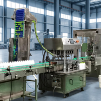 Ligne de production automatique de remplissage de détergent liquide, tri de bouteilles, bouchage, scellage, étiquetage de manchons, machine de rétraction à la vapeur 100-2000ml