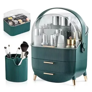 Große Kapazität Kosmetik Aufbewahrung sbox Hautpflege Vitrine Wasserdicht Staub dicht Badezimmer Waschtisch Schublade Beauty Makeup Organizer