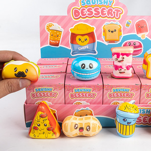 BT 12pc Mini Squeeze Toys Blind <b>Box</b> School Surprise <b>Gift</b> Pack With Various Food Fries Slow-Rising Squishy Toy Kawaii Figure Doll - Product Image 3