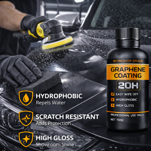 GRAPHONEX Luxaron Graphene Ceramic 20H น้ำยาเคลือบสีรถยนต์ เงาสูง กันน้ำ (70 มล.) ความหนา 60 ไมครอน ทนทานต่อค่า pH 2-12 - Product Image 3